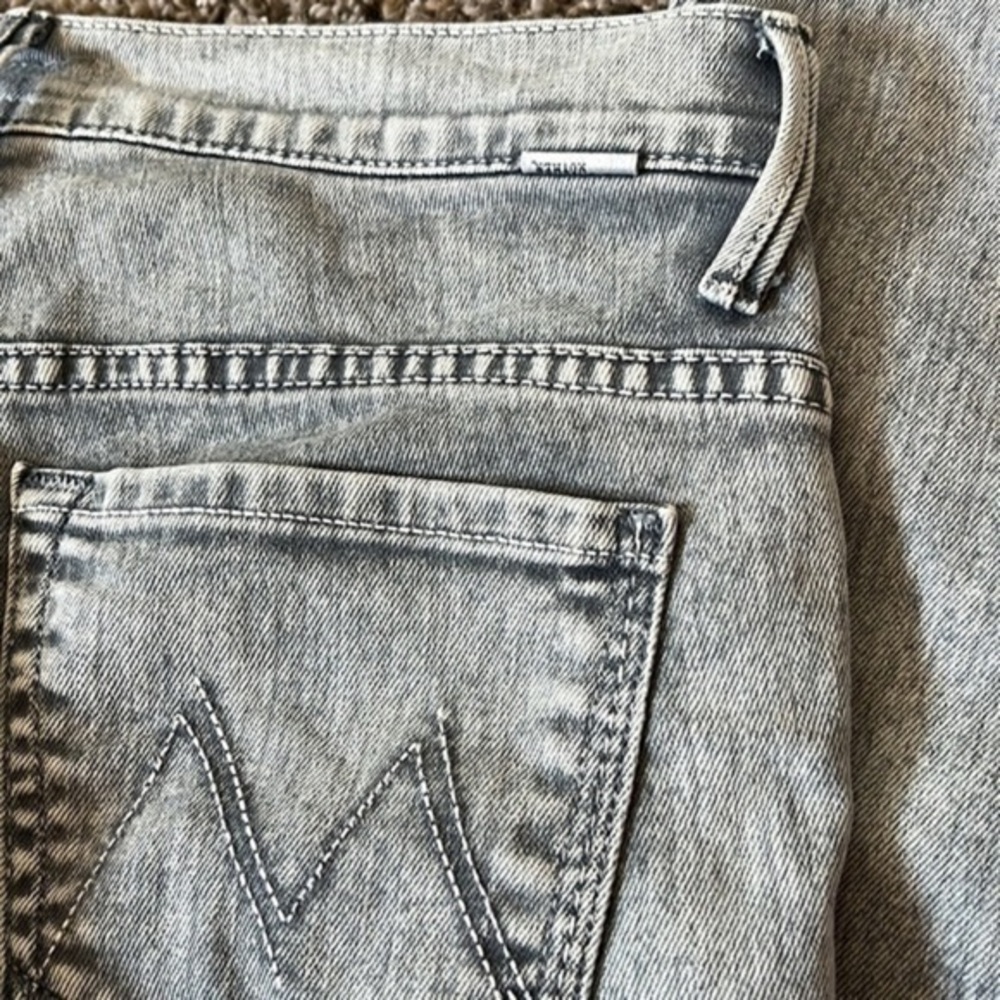 MOTHER Games Girls Play Muse Jeans gray light wash Sz 25
